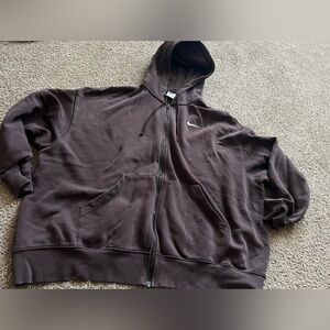 Nike Brown Full-Zip Hoodie. READ DESCRIPTION